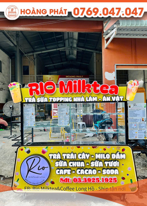 Xe trà sữa 1m8 x 60 x 2m XTS790