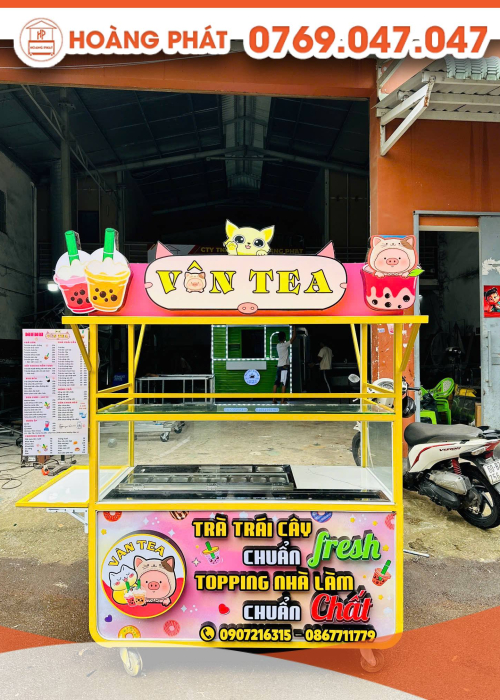 Xe trà sữa 1m5 x 60 x 2m XTS1131