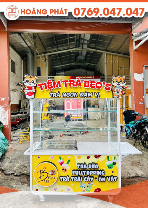 Xe trà sữa 1m5 x 60 x 2m XTS791