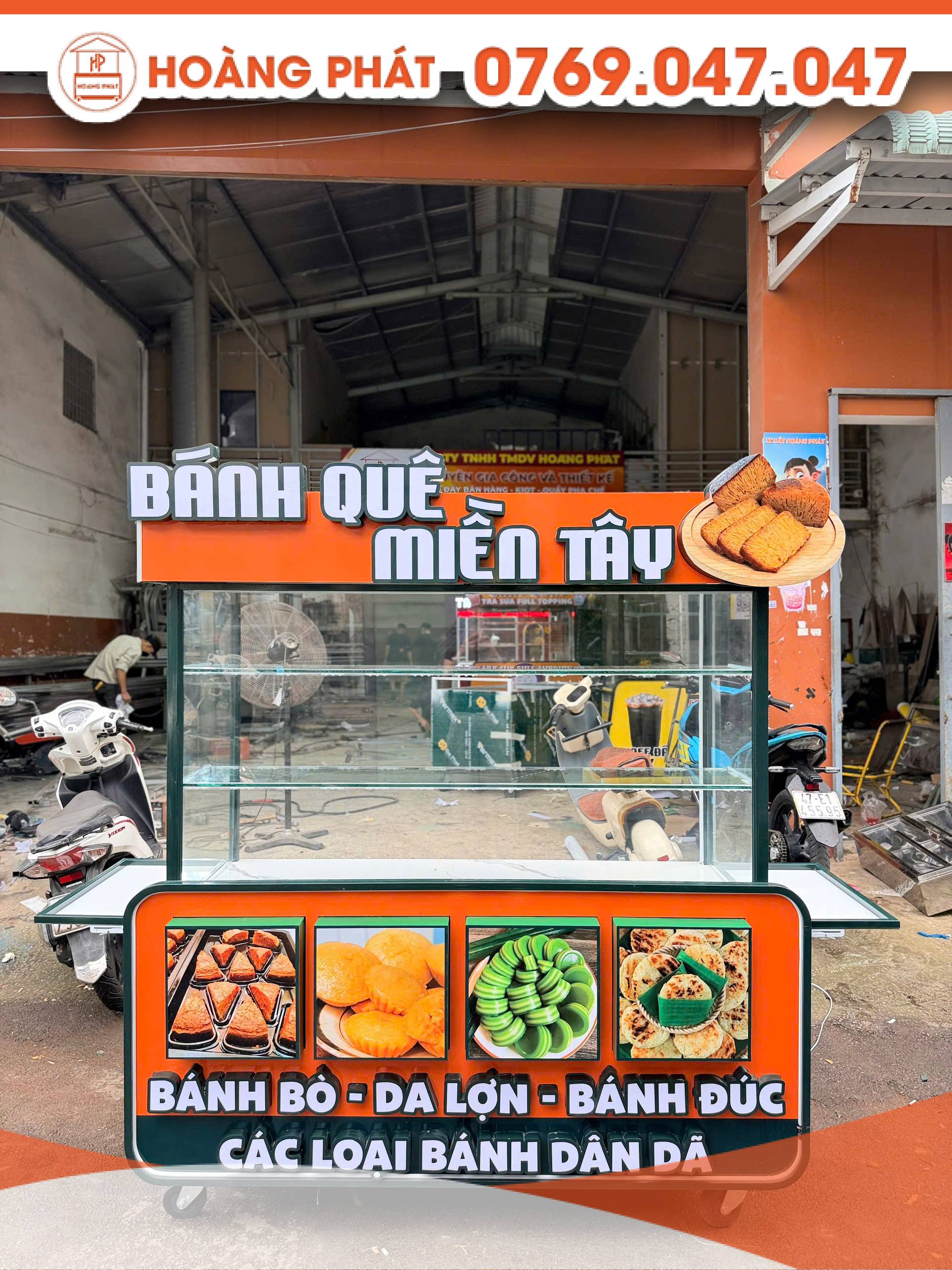 Xe bánh mì miền tây 1m6 x 60 x 2m XBM1133