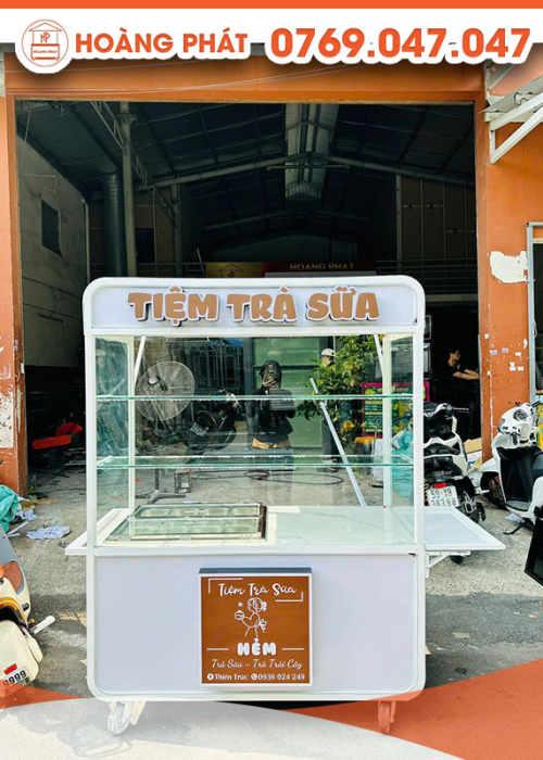 Xe trà sữa 1m5 x 60 x 2m XTS890
