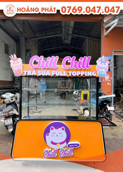 Xe trà sữa full topping 1m5 x 60 x 2m XTS1134
