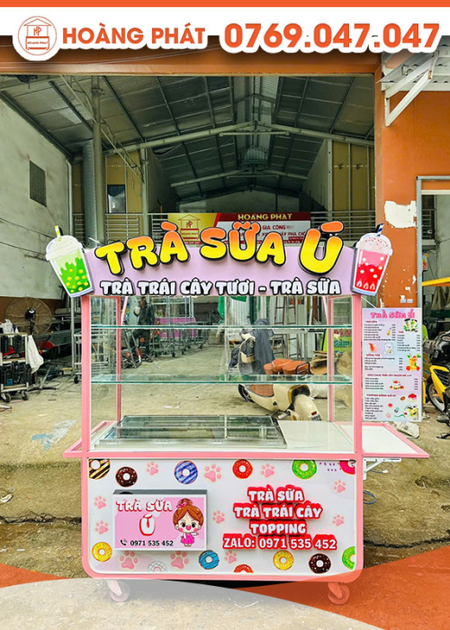 Xe trà sữa 1m5 x 60 x 2m XTS736