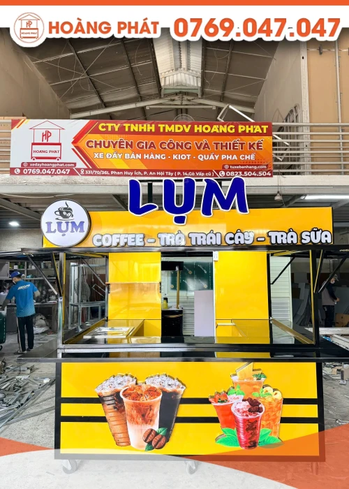 Kiot bán hàng, cafe nước giải khát các loại 2m2 x 1m7 x 2m K1283