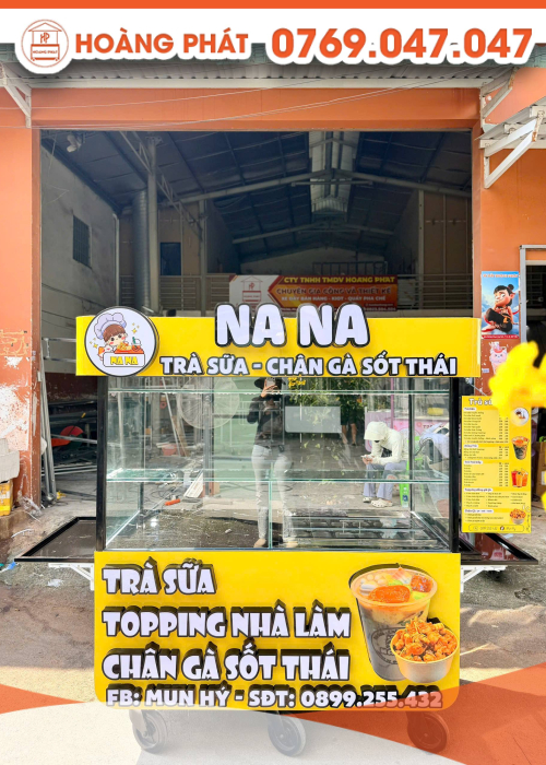 Xe trà sữa nhà làm 1m5 x 60 x 2m XTS1139