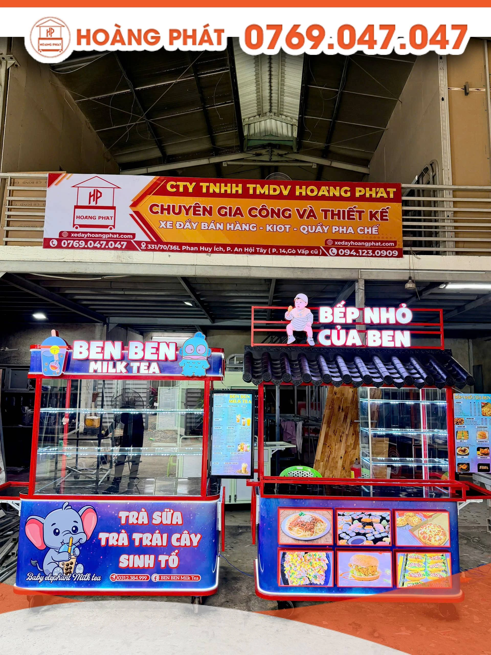 TỦ XE BÁN HÀNG 1m5x60x2m XBH1329