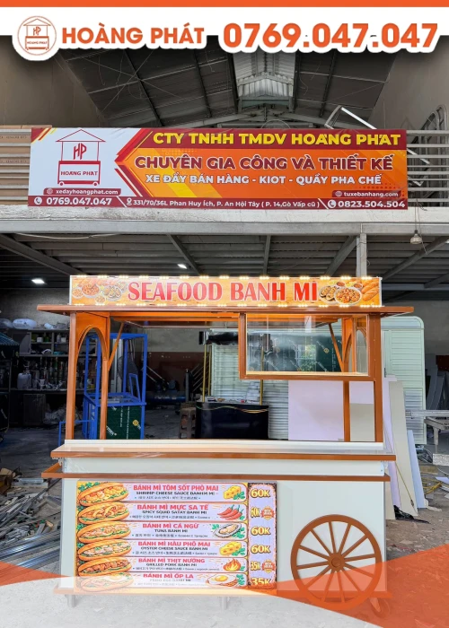 Tủ xe bán hàng 2m x 60 x 2m XBH1286