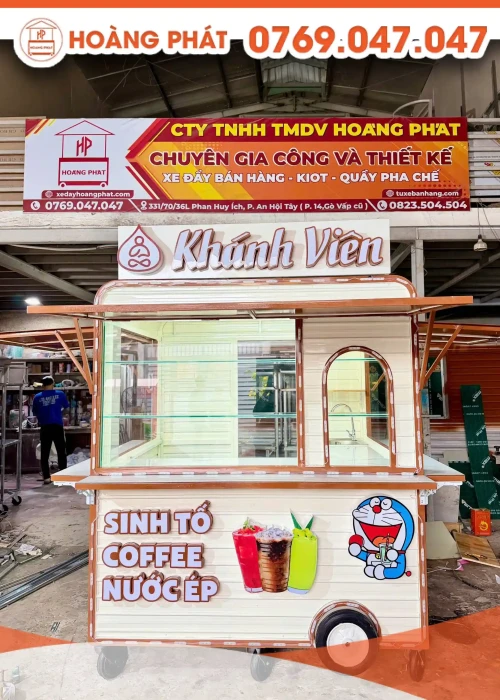 Kiot bán hàng nước giải khát 1m8 x 1m6 x 2m K1194