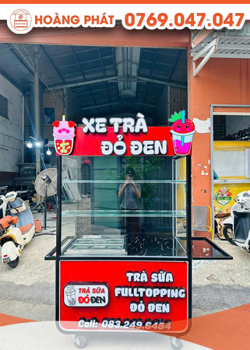 Xe trà sữa 1m2 x 60 x 2m XTS917
