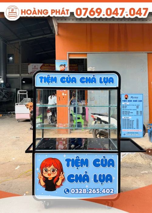 Xe đẩy bán hàng 1m2 x 60 x 2m XBH1236