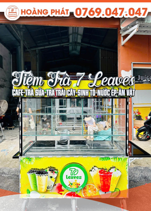 Xe trà sữa thơm ngon 1m6 x 60 x 2m XTS833