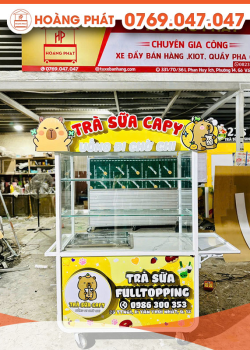 Xe trà sữa 1m2 x 60 x 2m XTS712