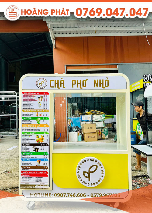 Xe trà sữa 1m6 x 60 x 2m XTS679