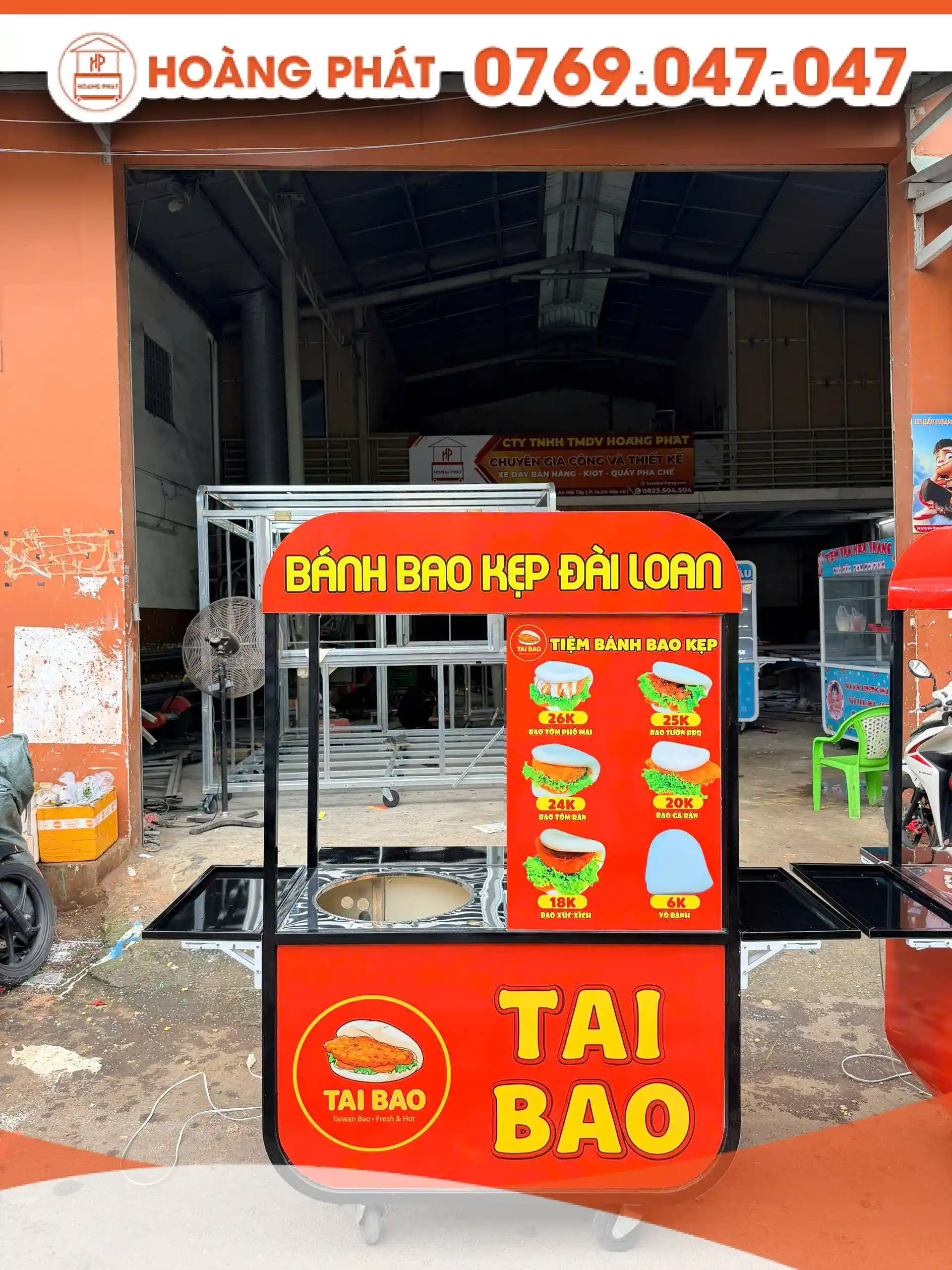 Xe bánh bao kẹp Đài Loan 1m2 x 60 x 2m XBM1182