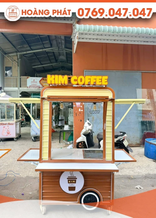 Tủ xe lưu động bán cà phê 1m2 x 60 x 2m XCF1296