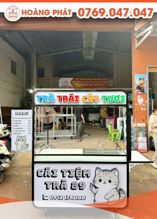 Xe trà trái cây 1m2 x 60 x 2m XTS1152