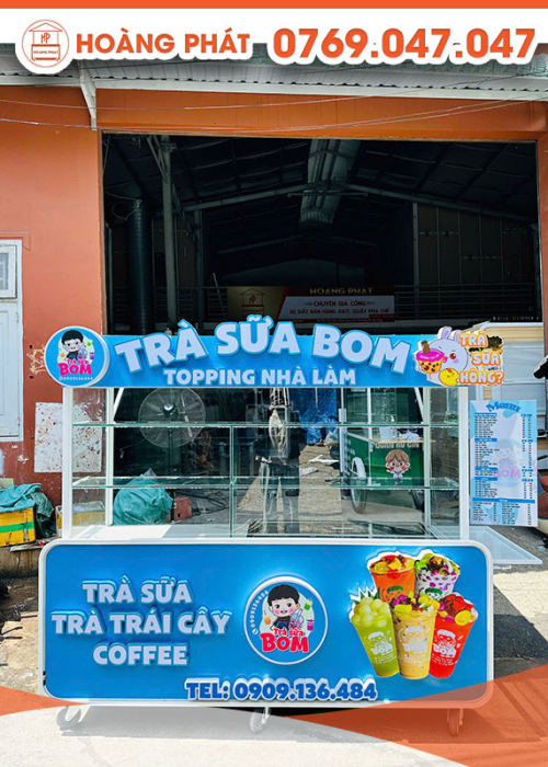 Xe trà sữa 2m x 60 x 2m XTS1038
