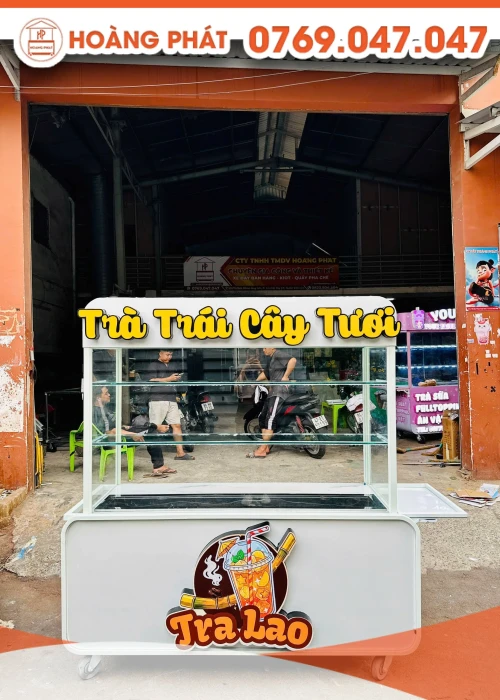 Xe trà trái cây tươi 1m6 x 60 x 2m XTS1246