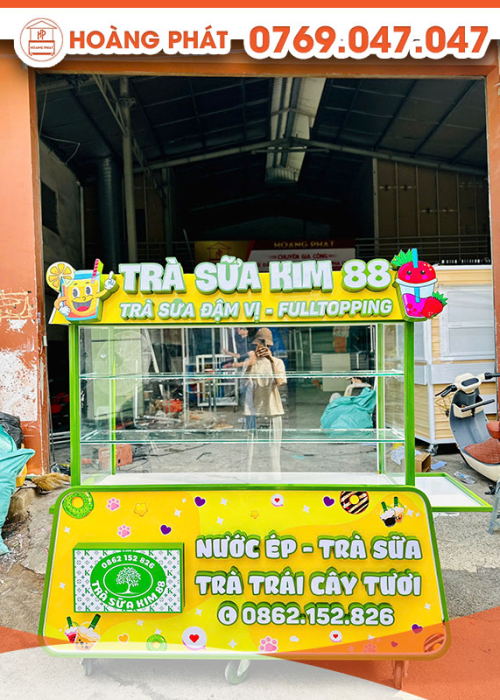 Xe trà sữa 1m6 x 60 x 2m XTS1035