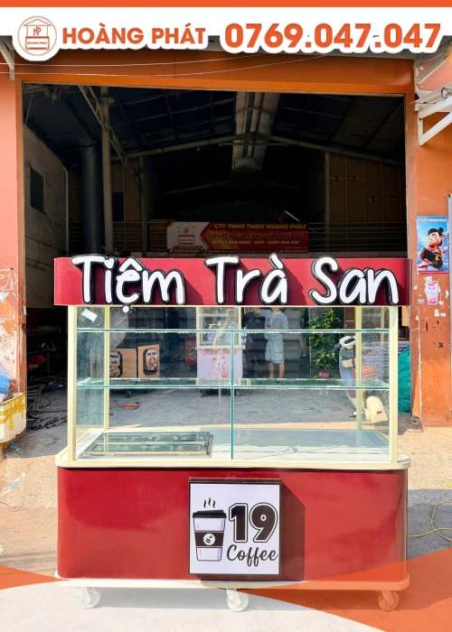 Tủ xe bán trà, nước uống 1m8 x 60 x 2m XTS1302