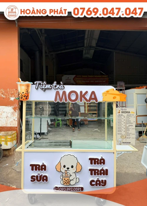 Xe trà sữa trà trái cây 1m5 x 60 x 2m XTS1303