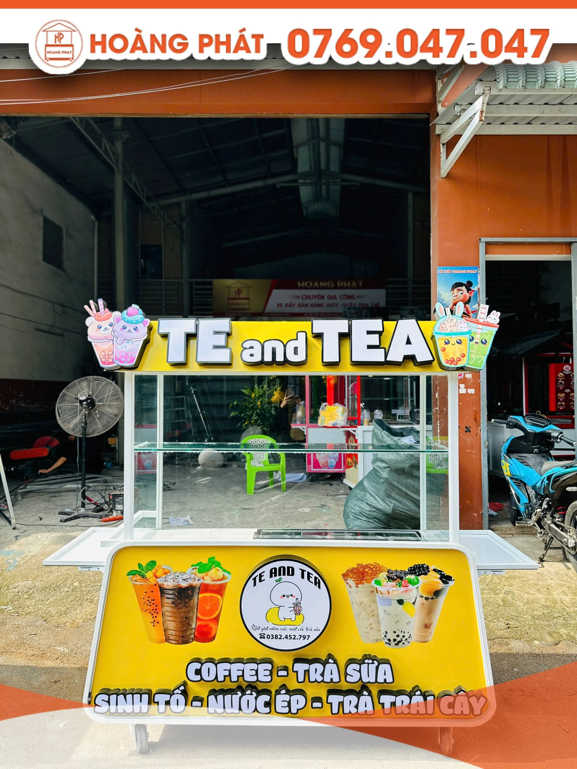 Xe nước ép, trà các loại 1m5 x 60 x 2m XTS1083