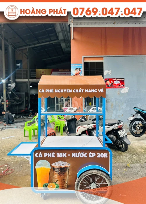 Xe cafe, bán nước các loại 1m2 x 60 x 2m XCF1089