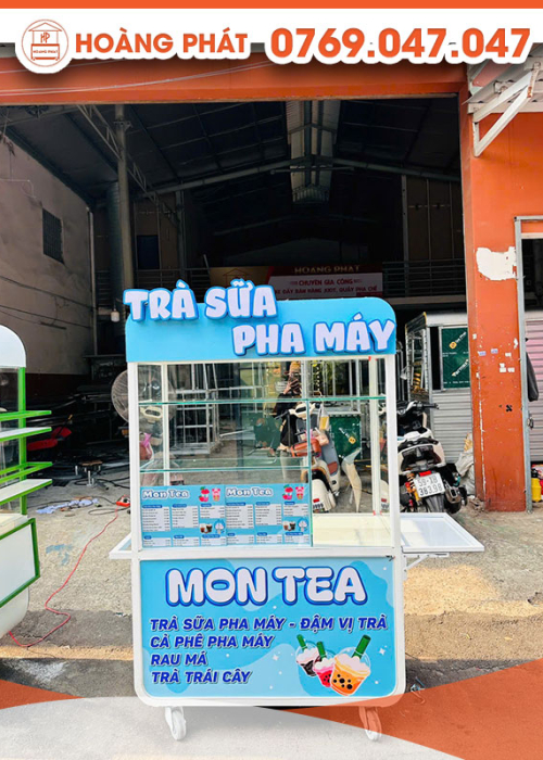 Xe trà sữa pha máy 1m2 x 60 x 2m XTS897