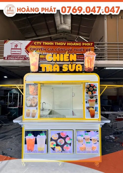 Kiot bán trà sữa 2m x 1m7 x 2m 1271