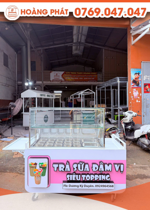 Xe trà sữa 1m6 x 60 x 2m XTS1157