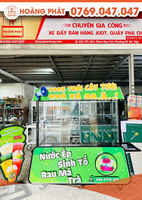 Xe nước ép, rau má 1m6 x 60 x 2m XST757