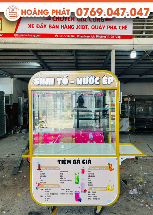 Xe sinh tố nước ép 1m2 x 60 XST357