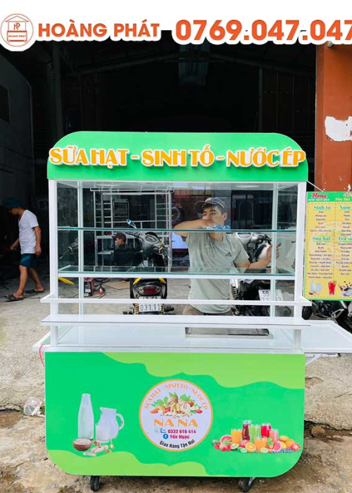 Xe Sinh Tố Nước Ép 1m-1m8 x 60 x 2m XTS13