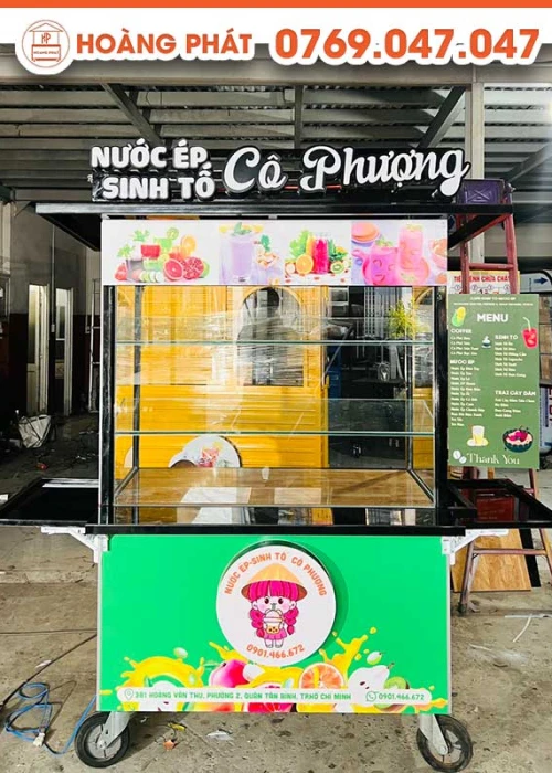 Xe Sinh Tố Nước Ép 1m-1m8 x 60 x 2m XTS29