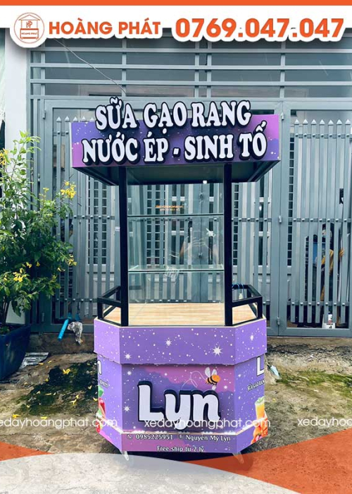 Xe Sữa Gạo, Sinh Tố 1m-1m8 x 60 x 2m XBH72